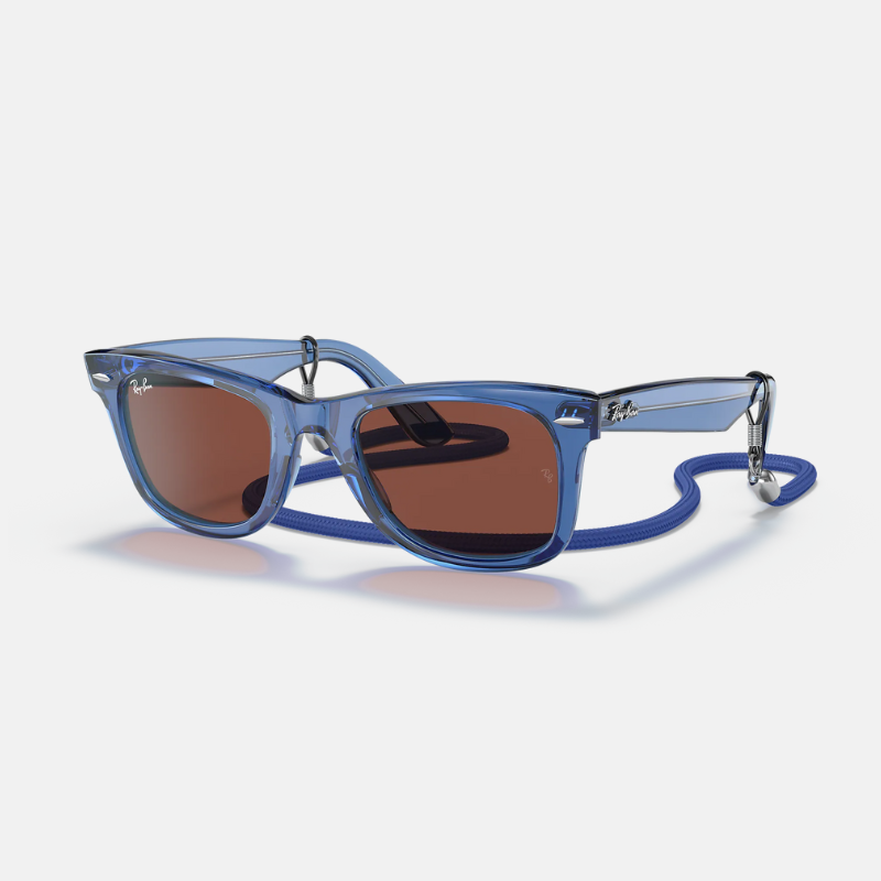 ORIGINAL WAYFARER COLORBLOCK TRANSPARENT BLUE