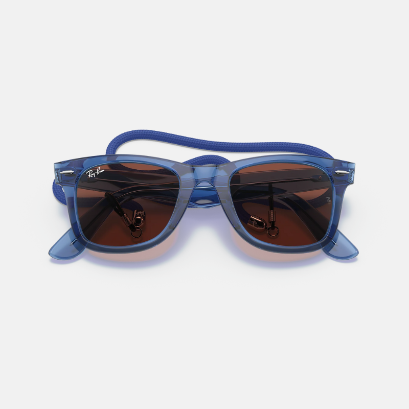 ORIGINAL WAYFARER COLORBLOCK TRANSPARENT BLUE