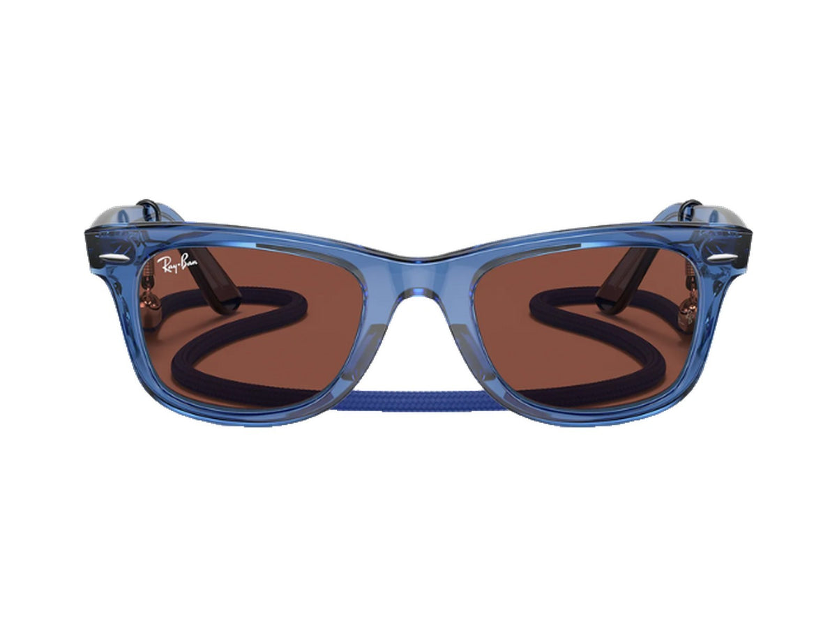 ORIGINAL WAYFARER COLORBLOCK TRANSPARENT BLUE
